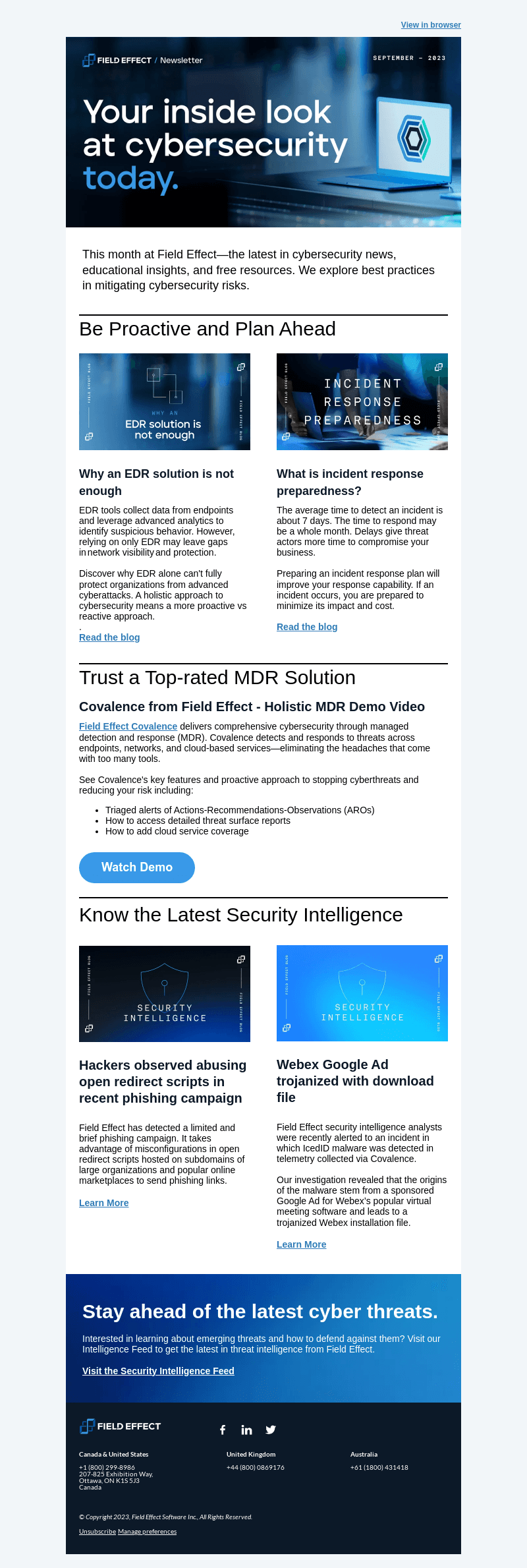 September Newsletter: Mitigating Cybersecurity Risk
