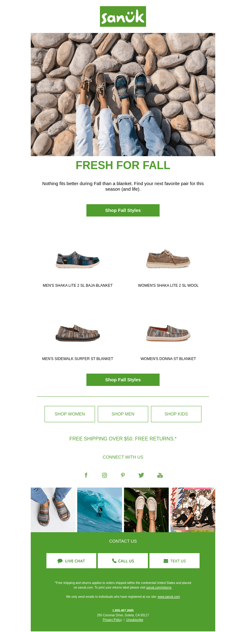Don’t trip this Fall, refresh your feet​