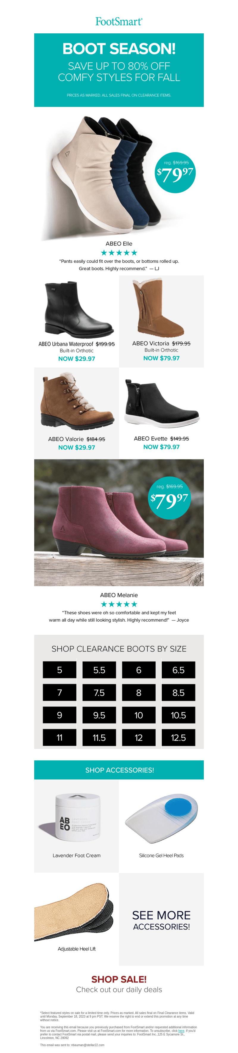 Boot Season Savings! 🍁