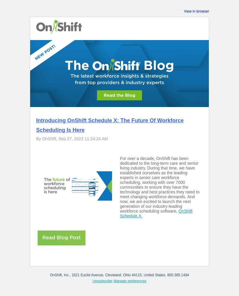 Introducing OnShift Schedule X: The Future Of Workforce Scheduling Is Here