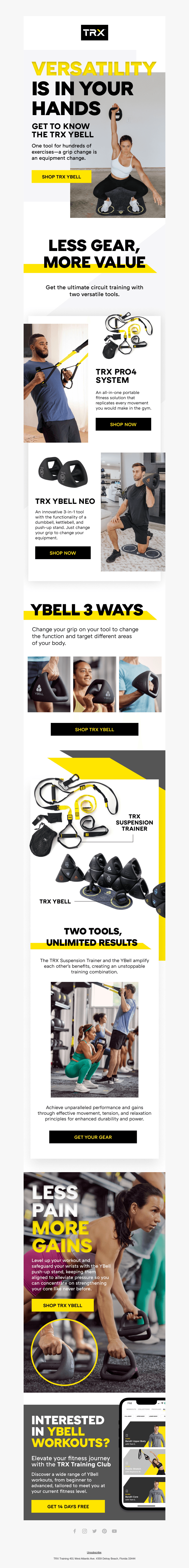 TRX YBELL: Your New 3-in-1 Weight