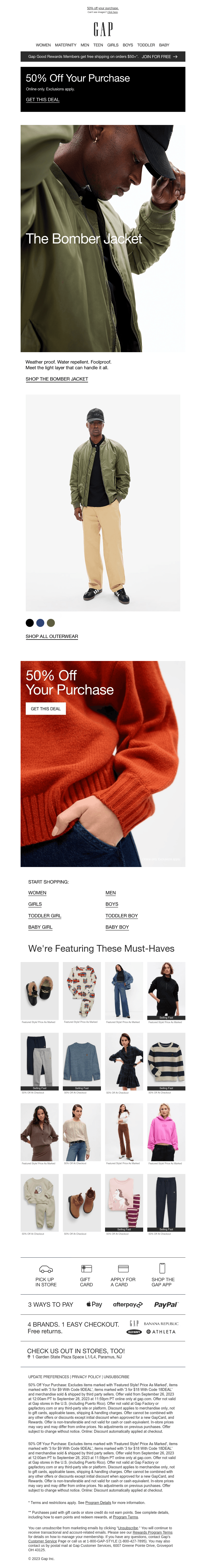 The Bomber Jacket. All day. EVERY DAY. + You get 50% off