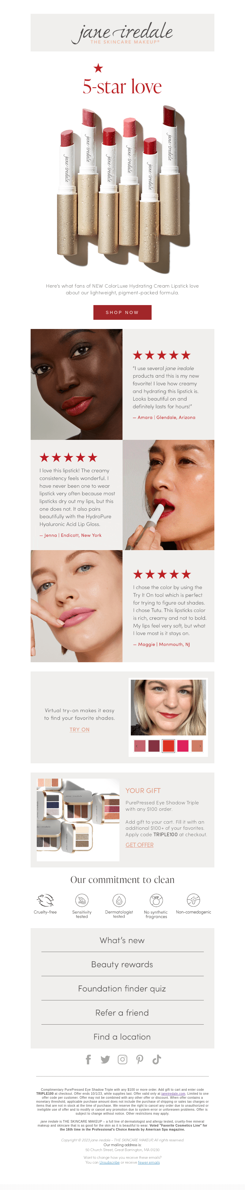 “I love this lipstick!”