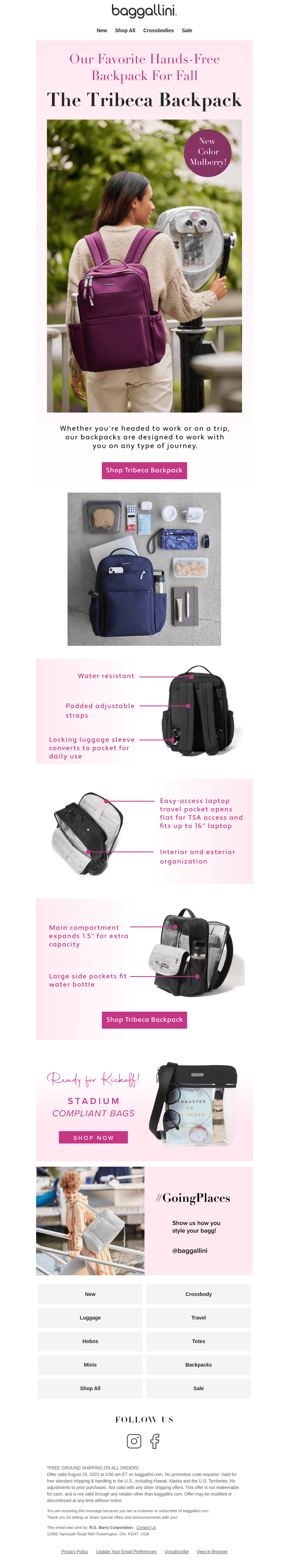 Our Newest Backpack for Fall Travel