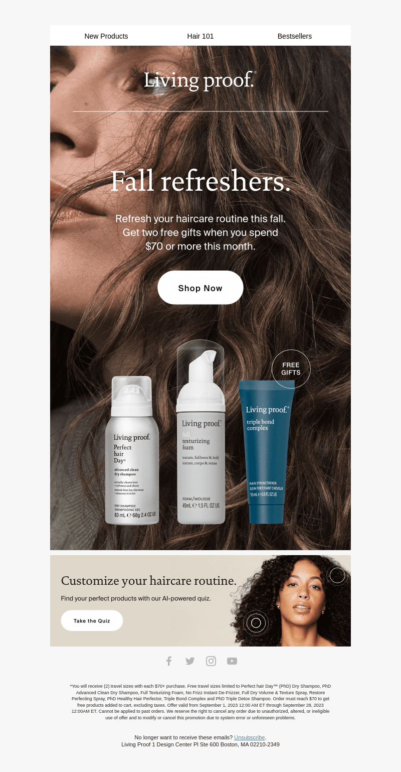 2 FREE gifts ends tonight!