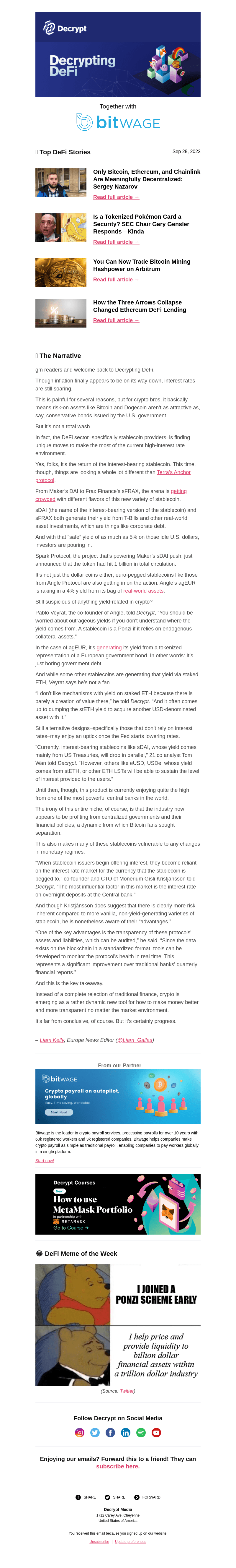 Yield-bearing stablecoins are back 🔙