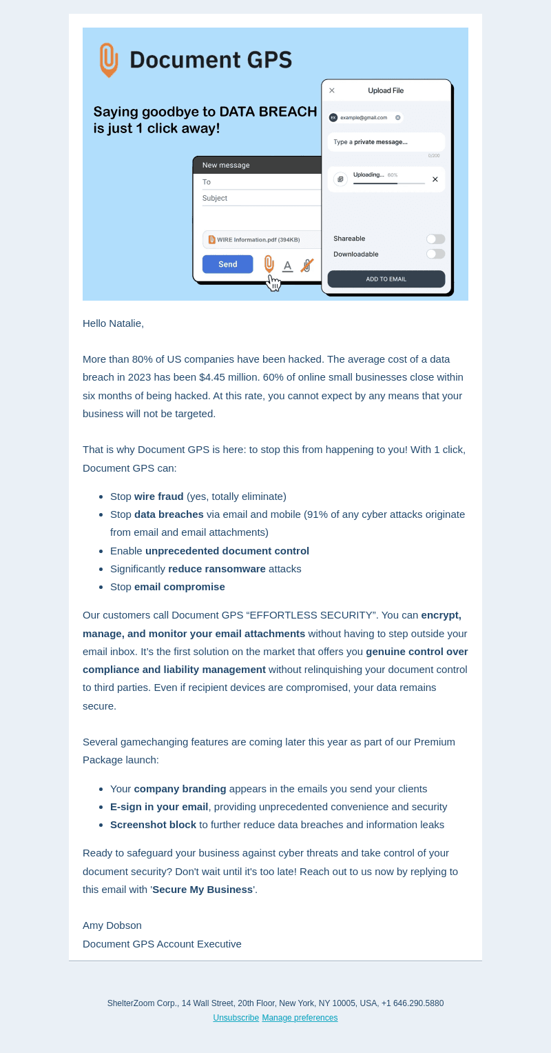 ShelterZoom email from Thu, Sep 28, 2023