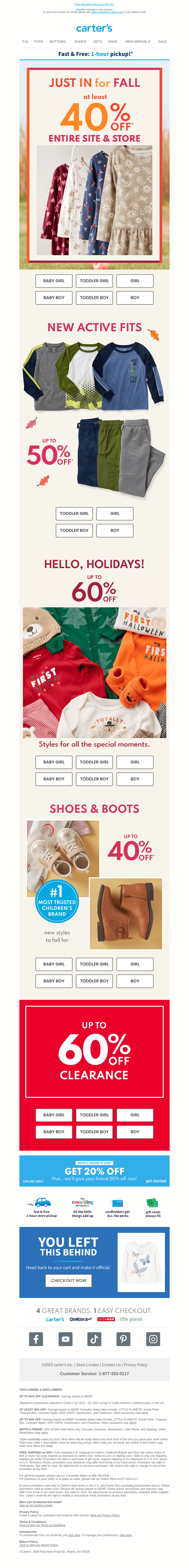 Styles we’re FALLing for 🍂 At least 40% OFF!