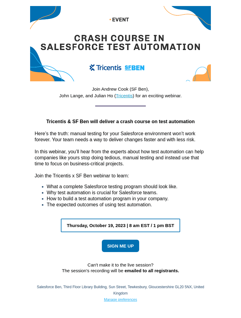 [Webinar] Crash Course in Salesforce Test Automation