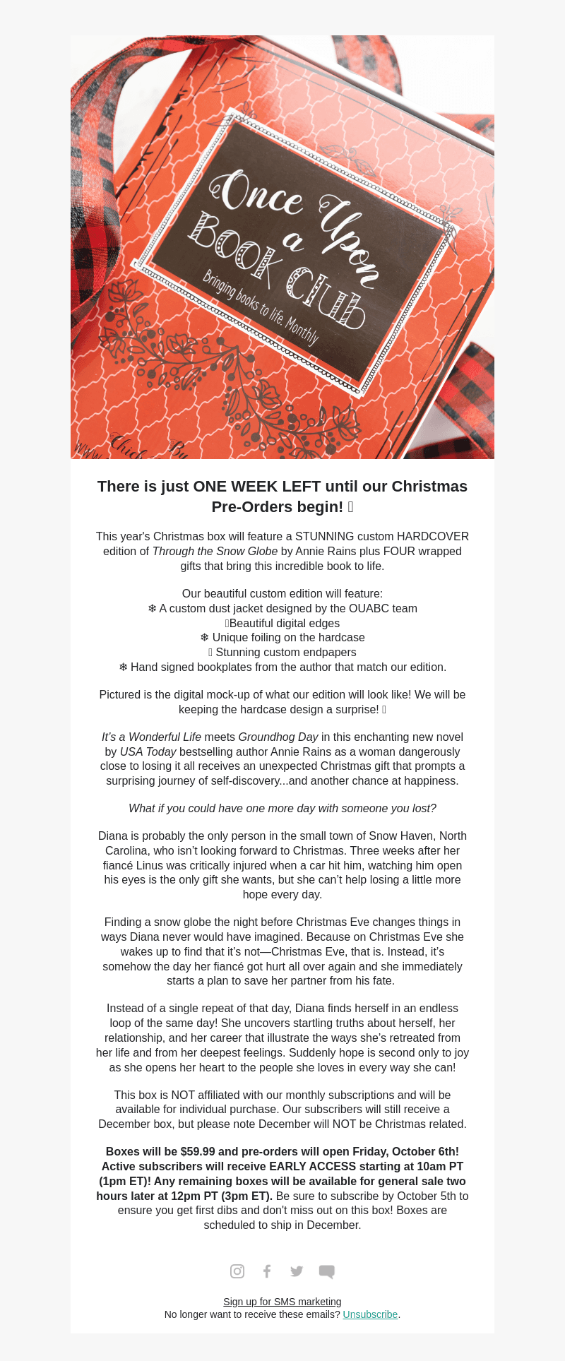 One week left until Christmas box pre-orders!