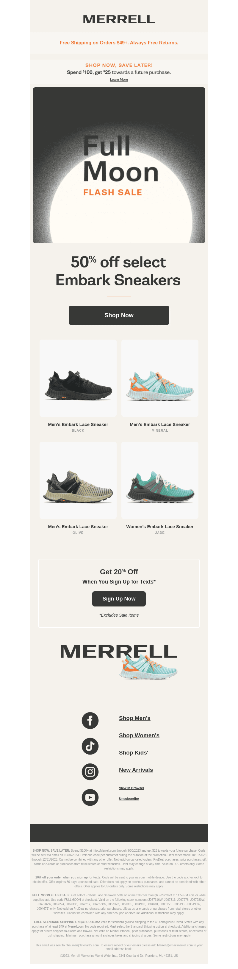ONLY HOURS LEFT for 50% off select sneakers!