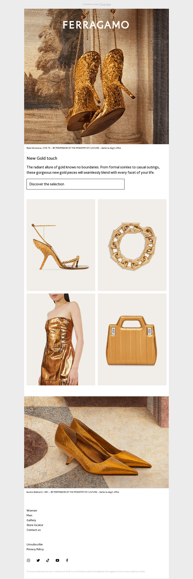 Timeless gold elegance