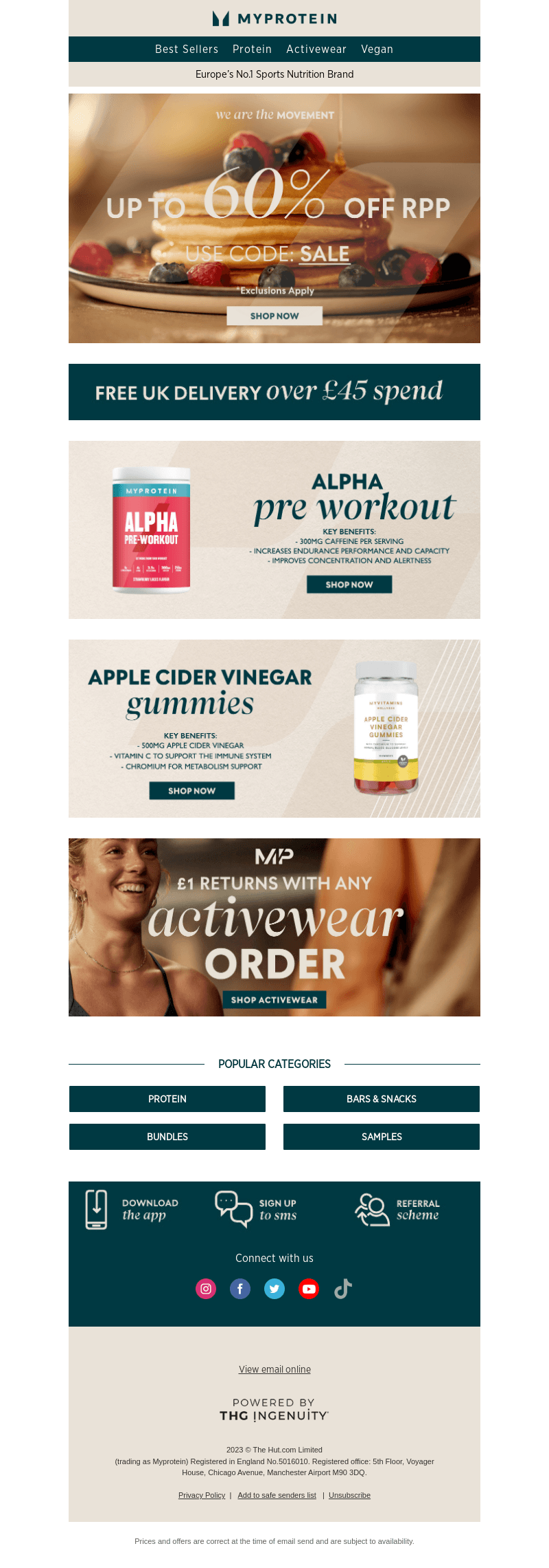 Up to 60% off continues with code SALE