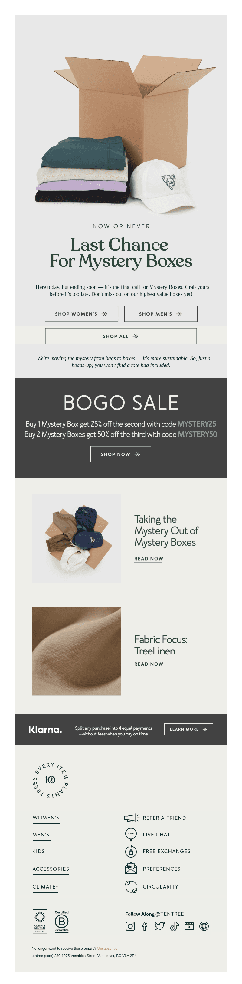 Now or Never - Last Call for Mystery Boxes