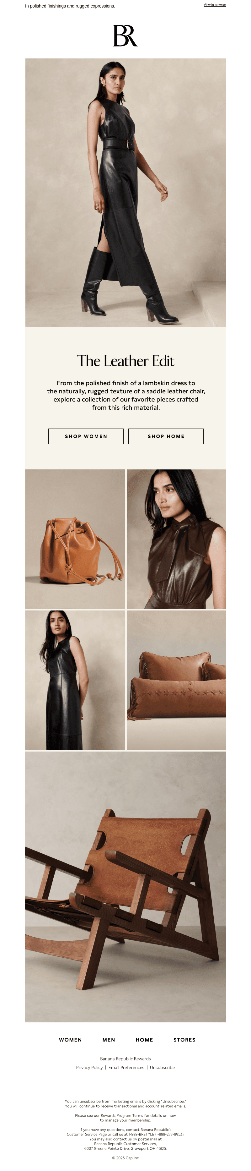 New leather pieces