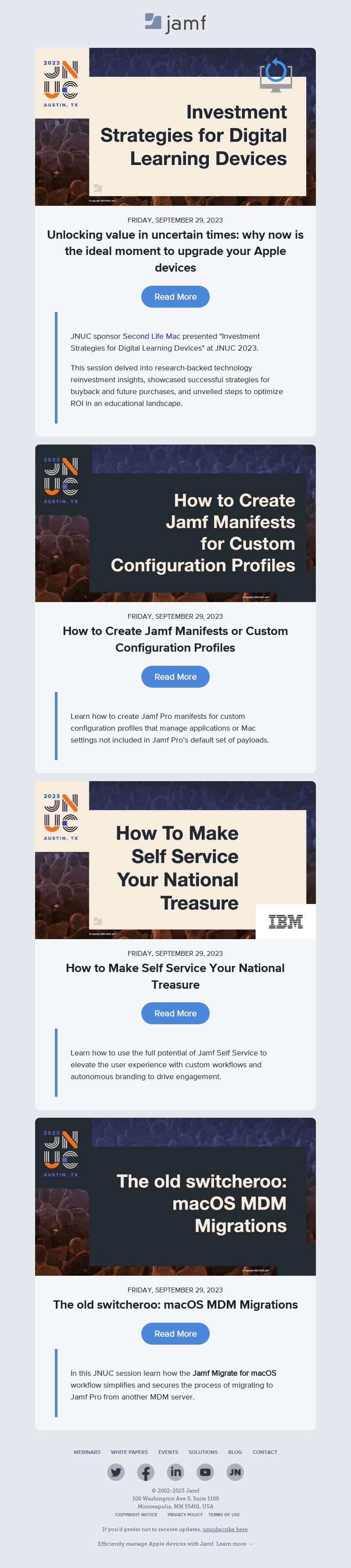 Your Jamf blog summary