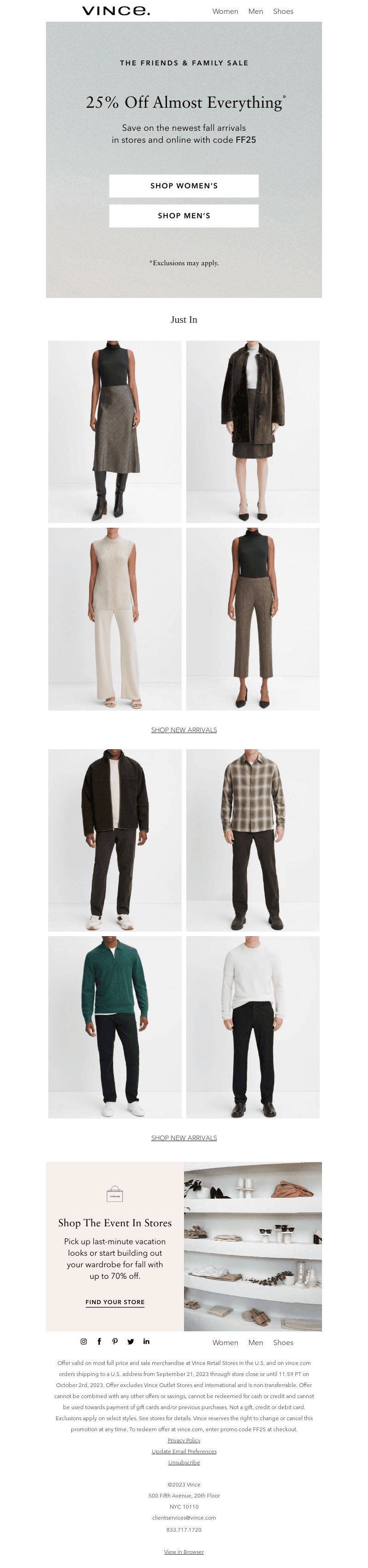 25% Off New Arrivals