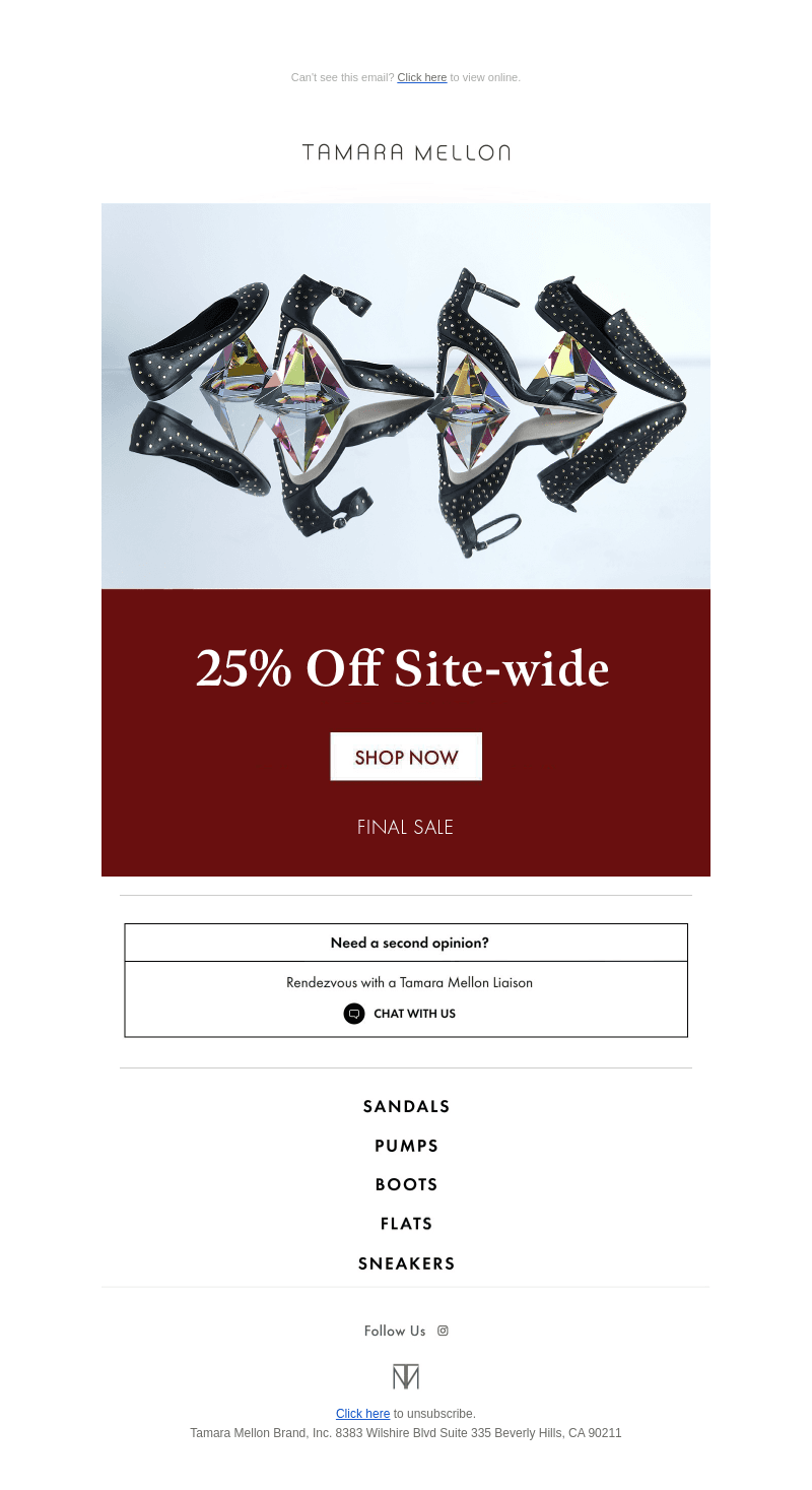 25% off Site Wide