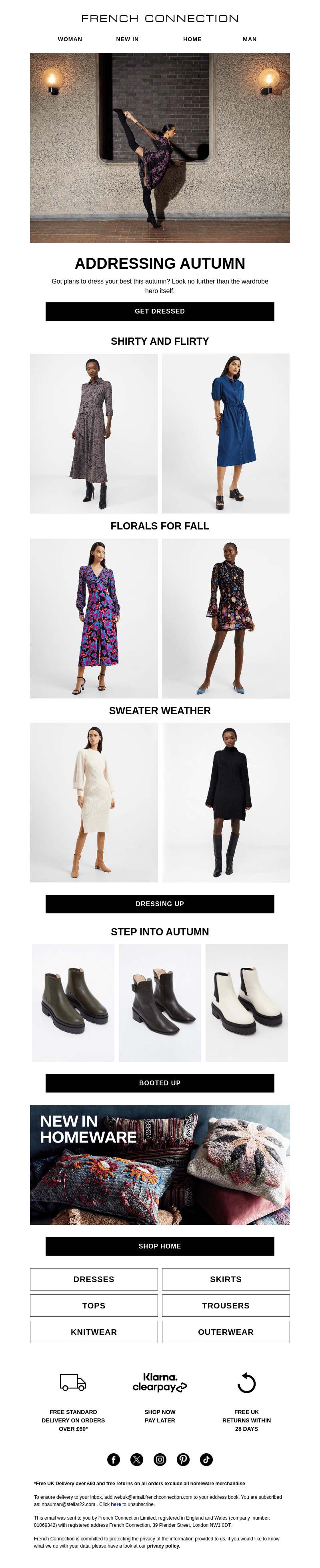 French Connection email from Sun, Oct 1, 2023