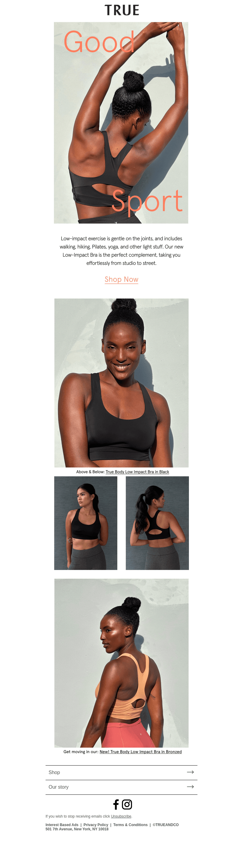 Get to know our Low-Impact Bra 💪