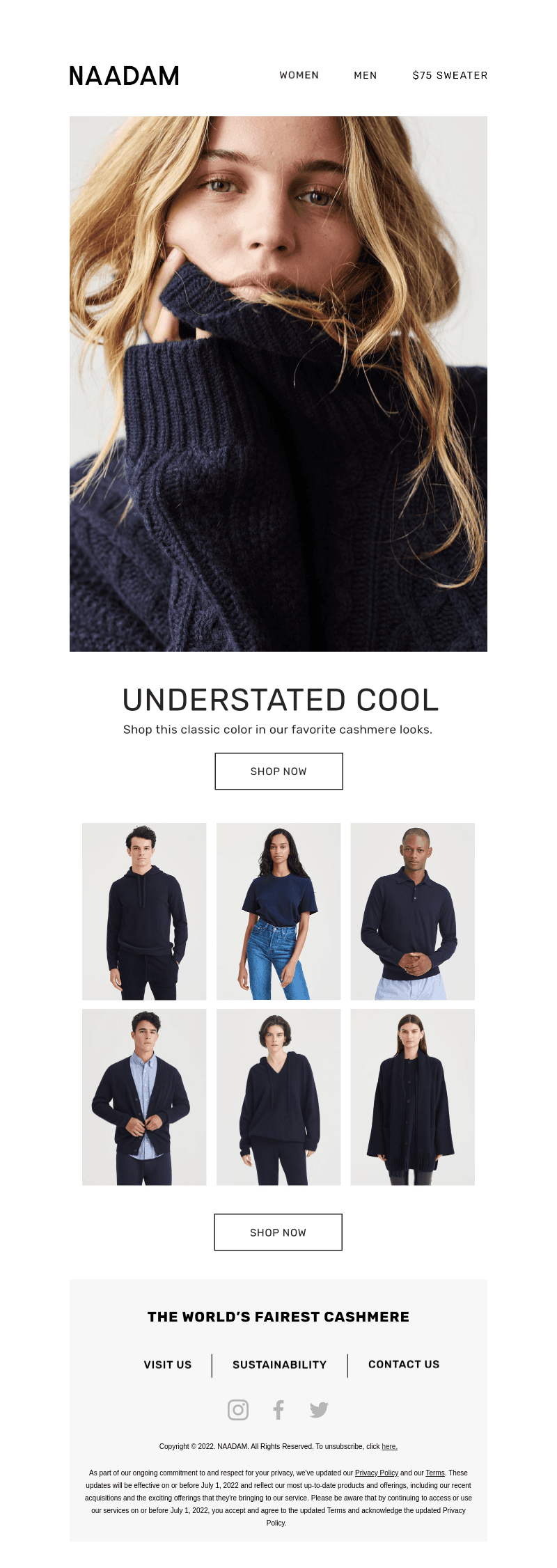 On Repeat: Navy Knitwear