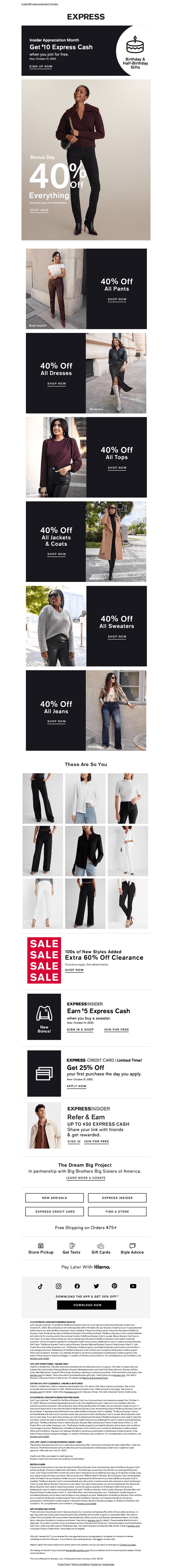 BONUS DAY! 🎊 40% off everything online extended