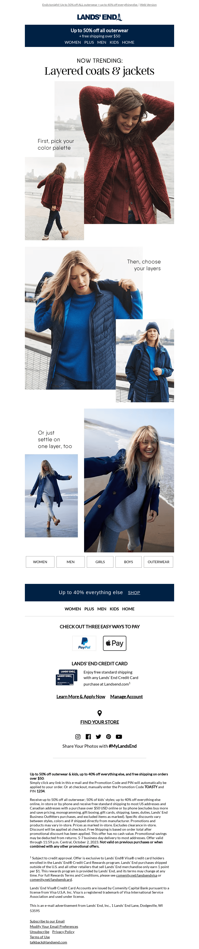 Now trending: layered coats & jackets