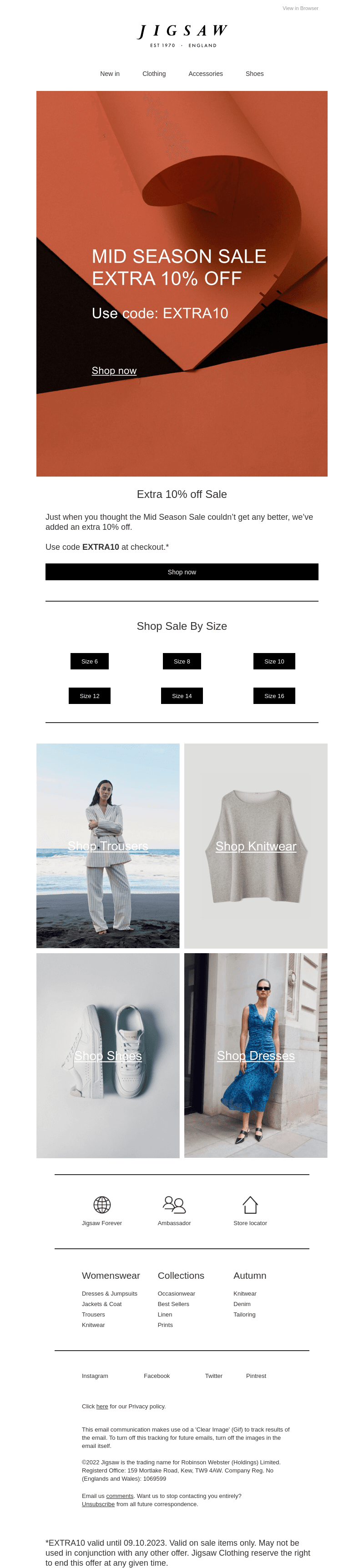 Extra 10% off Sale | Use EXTRA10