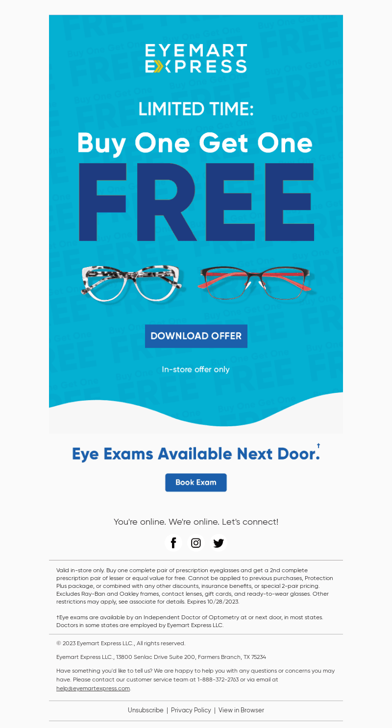 *LIMITED TIME ONLY* Buy One Get One FREE!