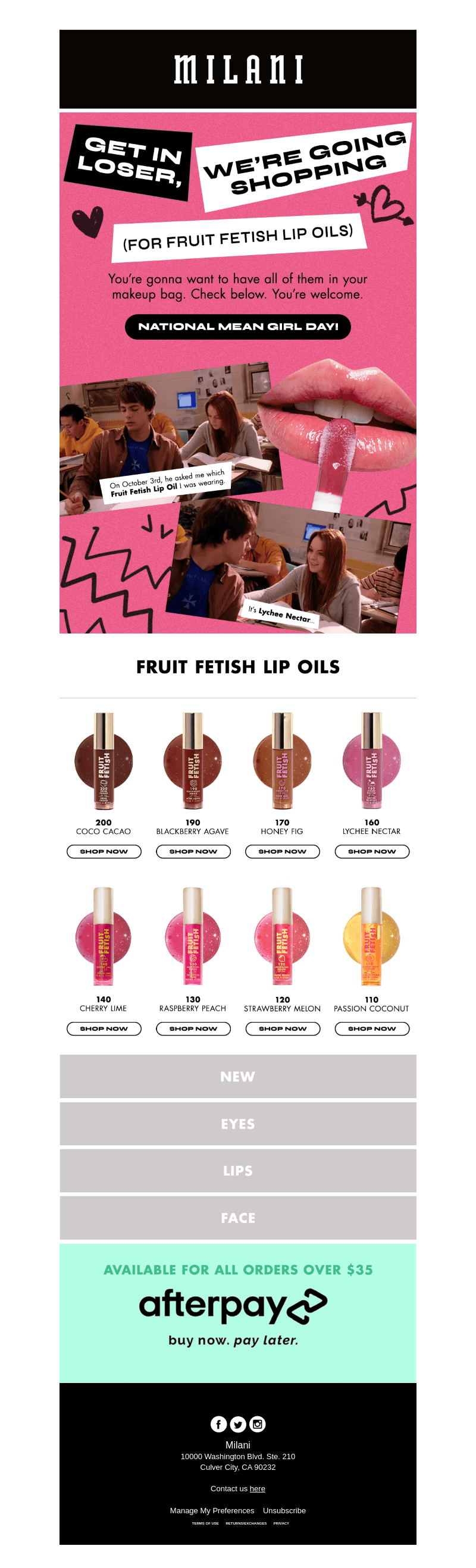 On October 3rd, We Wear Milani!
