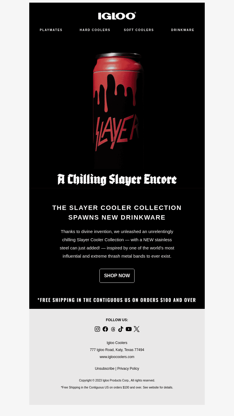 🤘A chilling Slayer encore: New drinkware…🤘