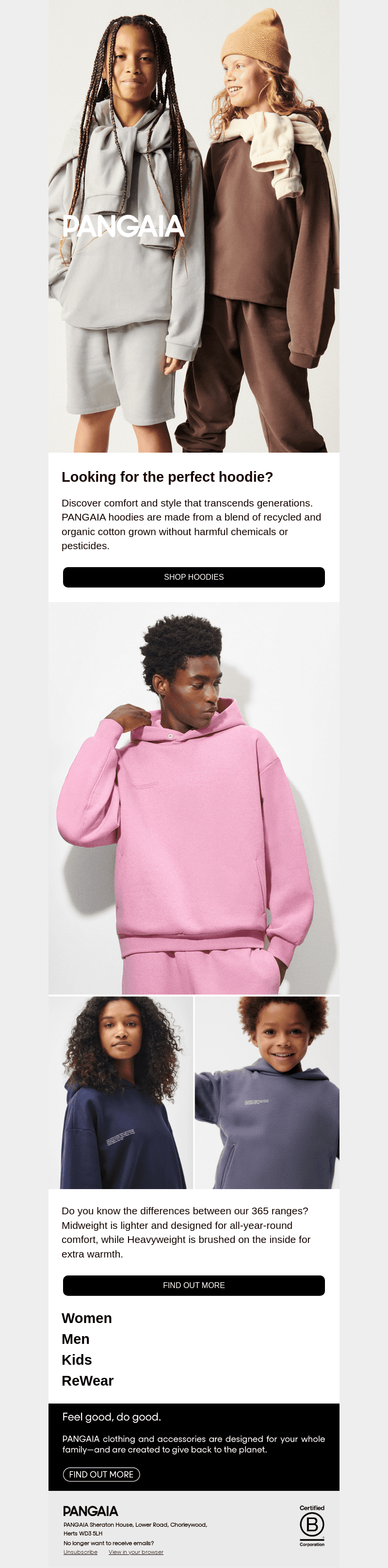 A hoodie for every generation.