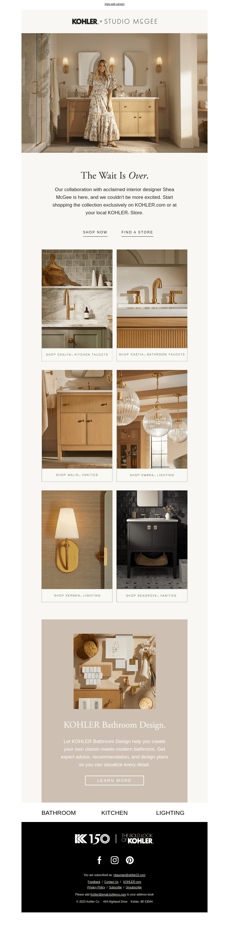 It’s Here: The Kohler x Studio McGee Collection