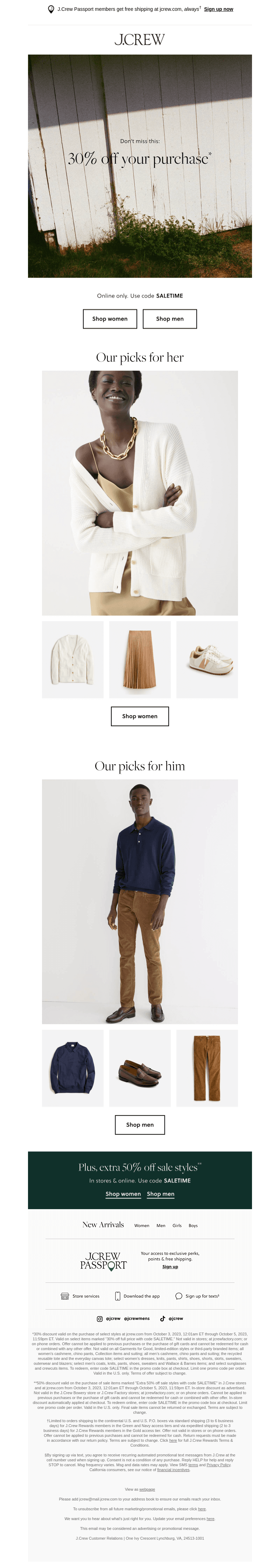 Don’t miss 30% off your purchase…