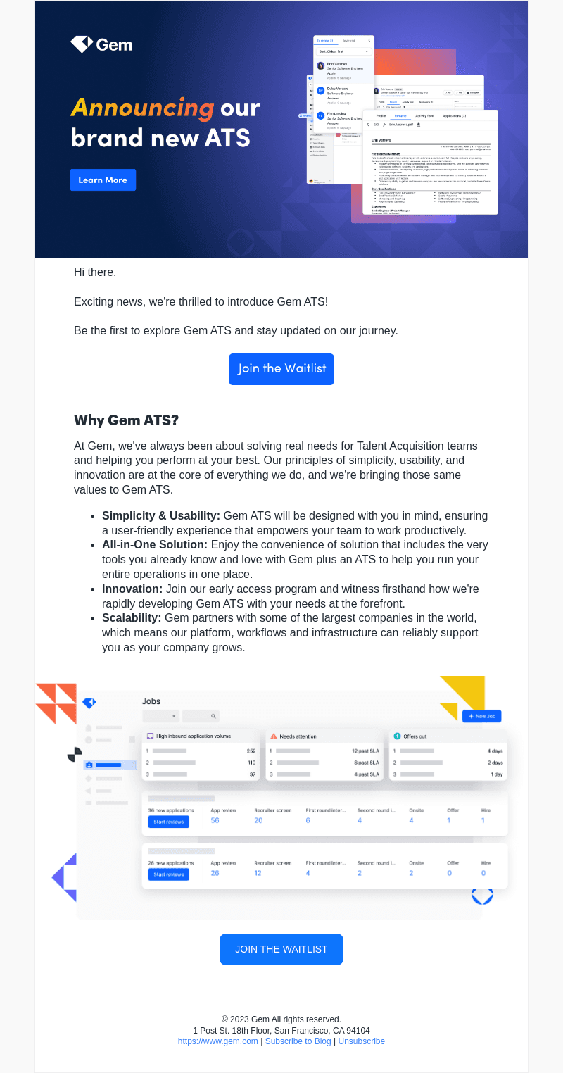 Introducing Gem ATS