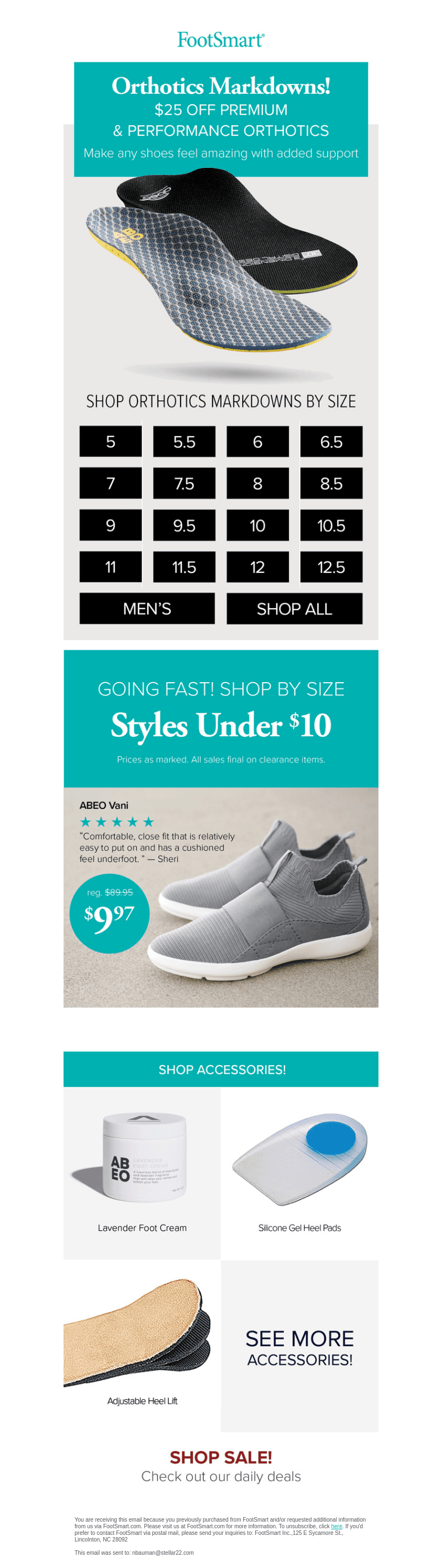 Save $25 off Premium & Performance Orthotics 😃