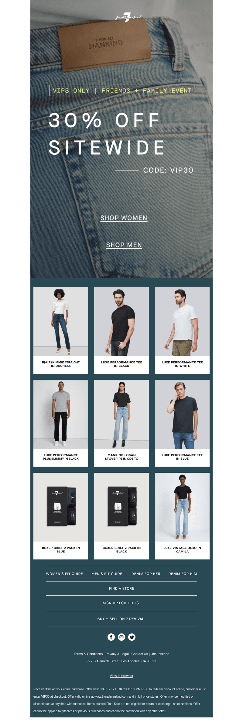 FINAL CALL: 30% Off Sitewide