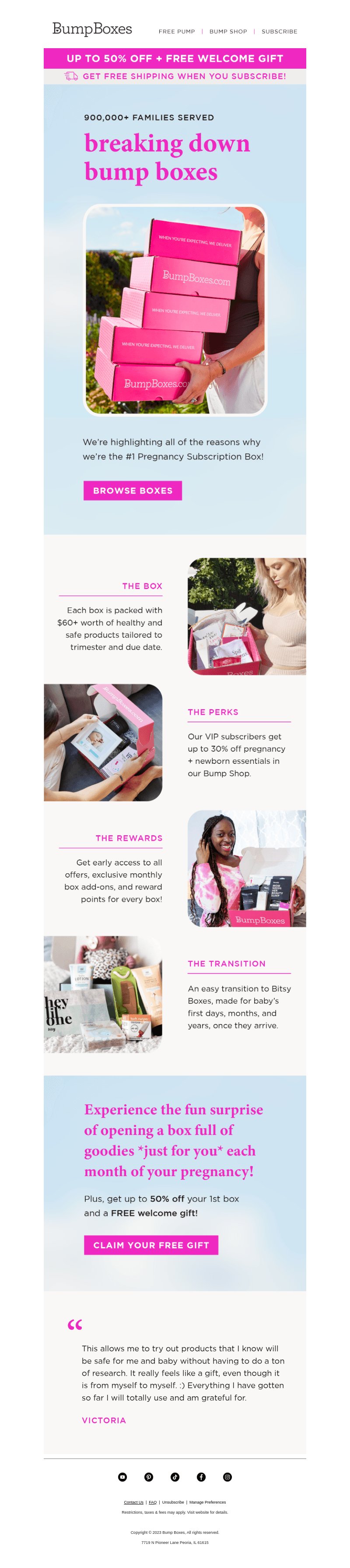 Checkout #1 Pregnancy Subscription Box