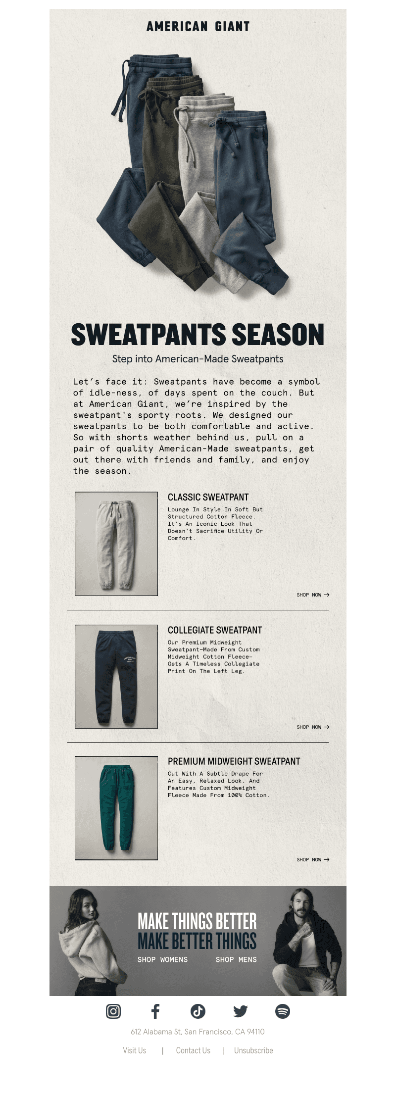 Ready for Sweatpants