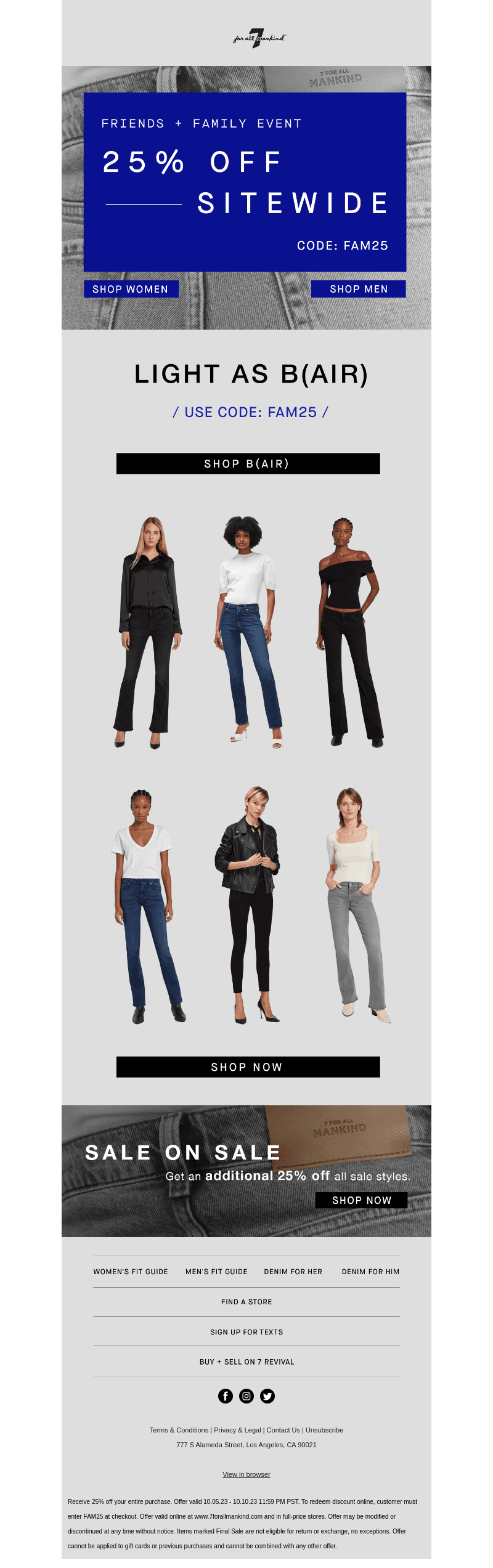25% Off B(Air) Styles