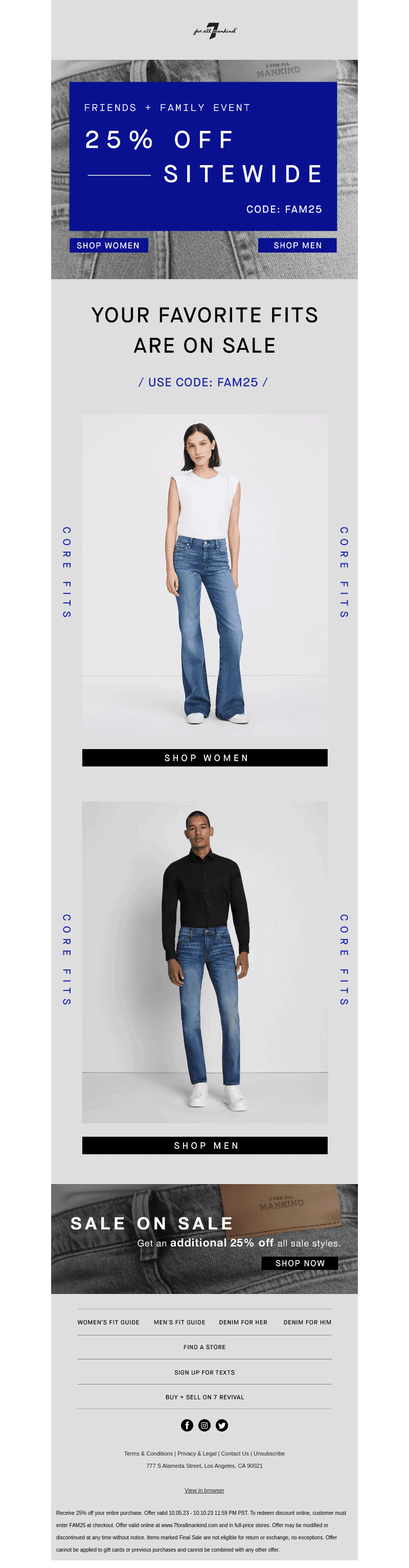 25% Off Your Favorite Fits