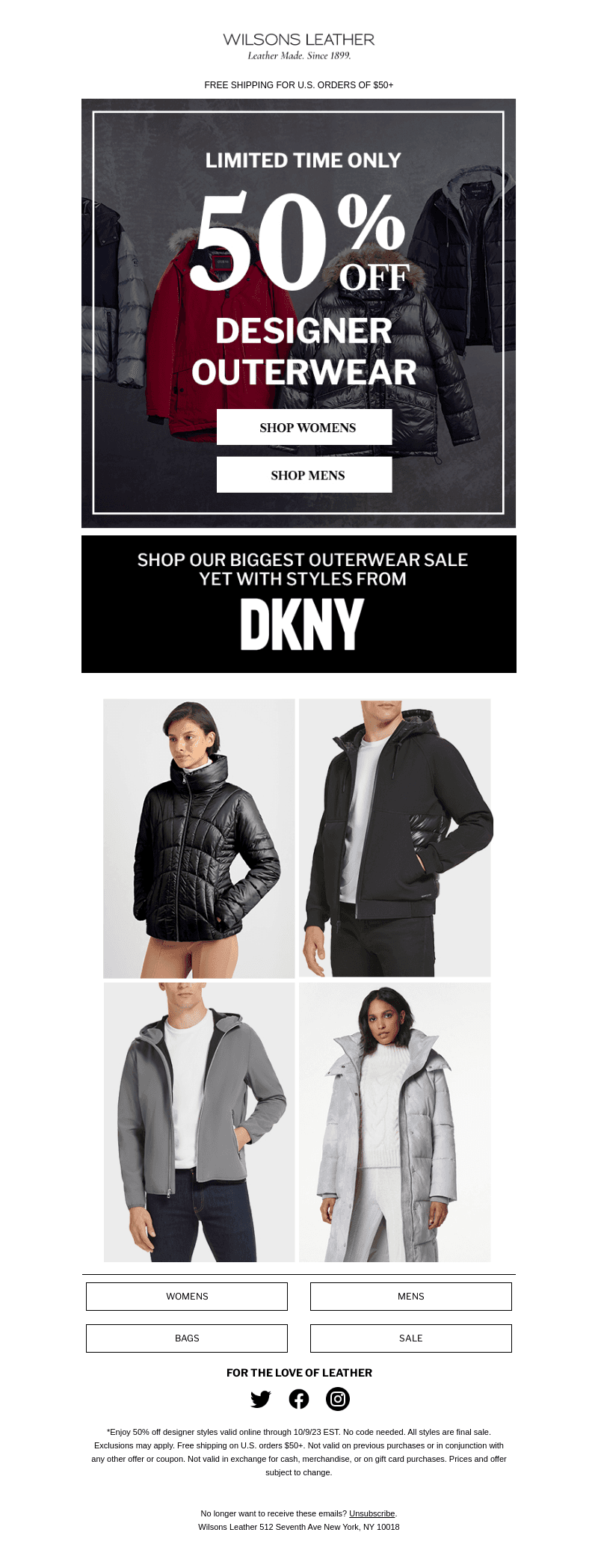 JUST IN: 50% Off Designer Styles