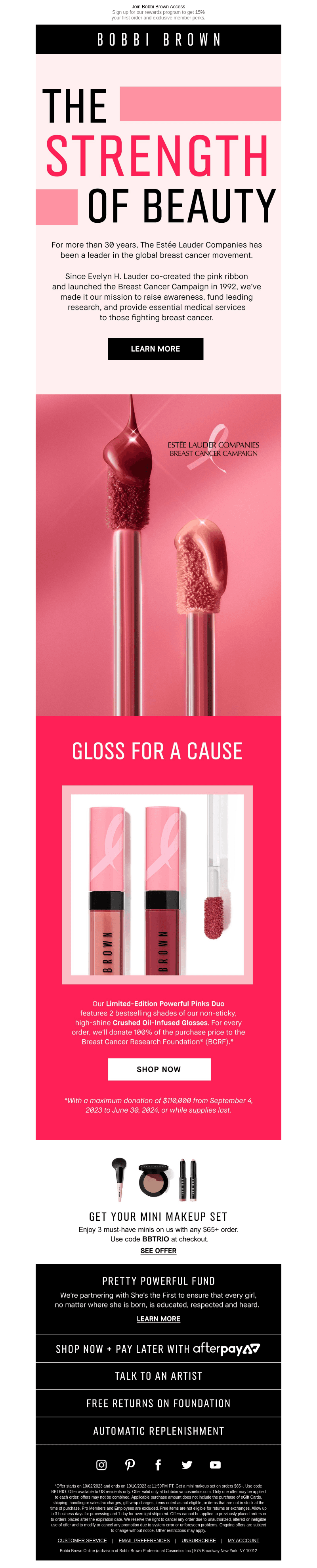 Beauty for a cure