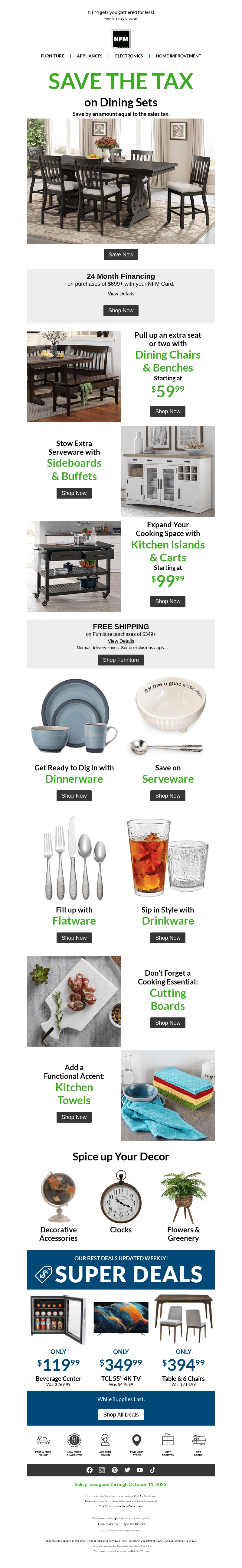 Get ready for fall feasting with Save the Tax!