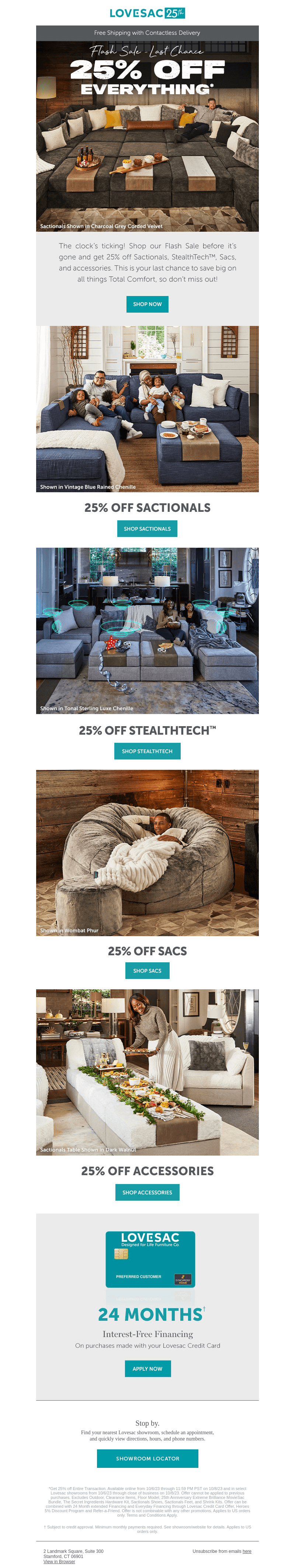 Quick! Last Chance for 25% Off Everything!