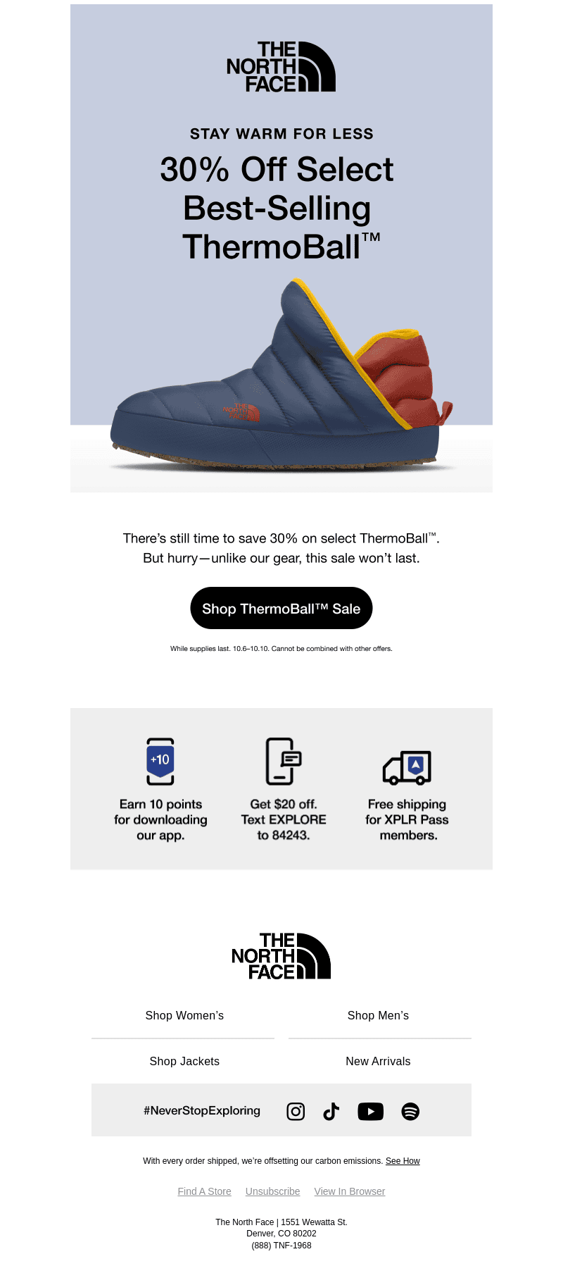 Ends Soon: Save 30% on select ThermoBall™.