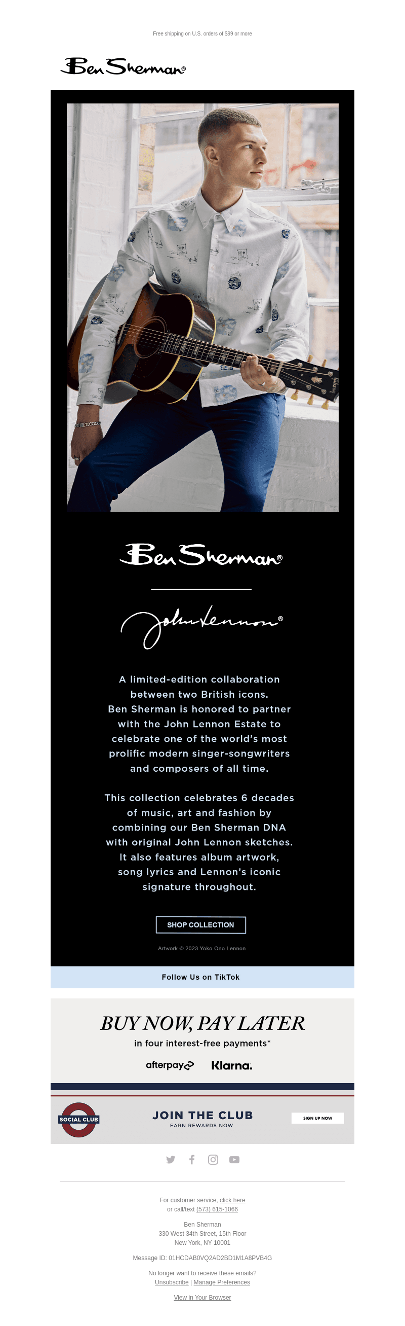 Launched: Ben Sherman x John Lennon