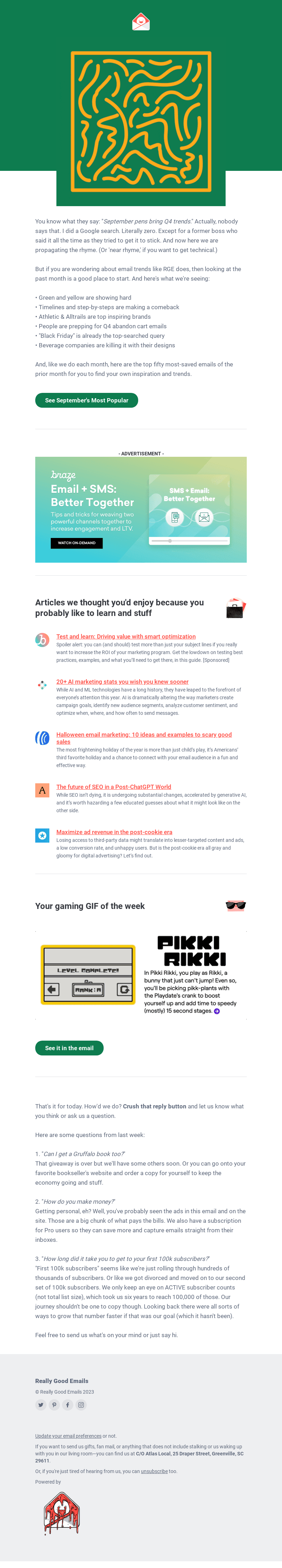 Here's what's trending in email