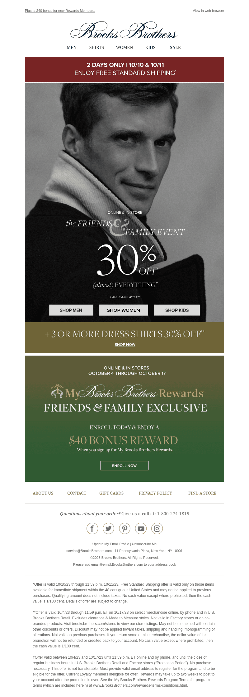 30% off almost everything + free shipping!