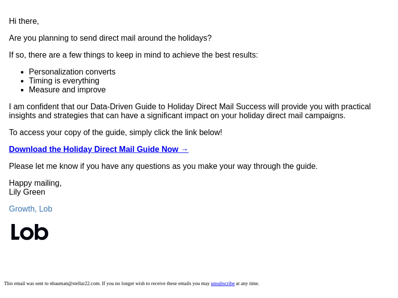 Check it out - your Data-Driven Holiday Direct Mail Guide awaits!
